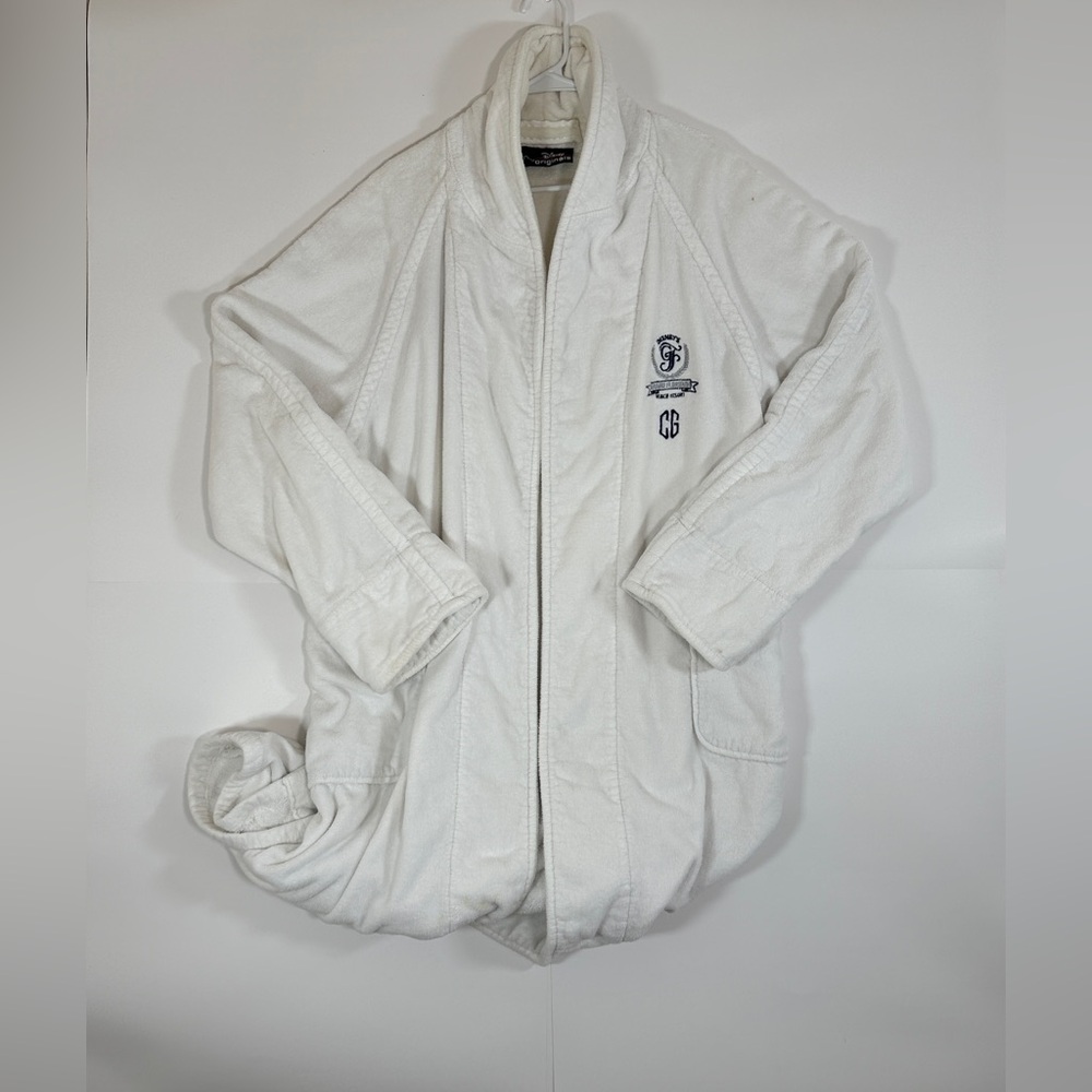 Vintage Disney Grand Floridian Resort ROBE ONE SIZE White Mickey Inc 90s RARE
